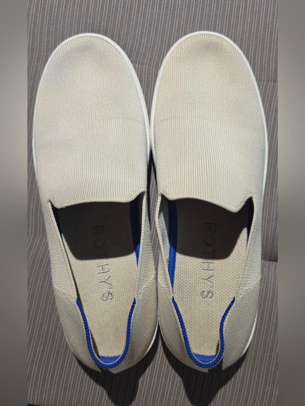 Rothys The Original Slip On Sneaker Size 8.5 Off White